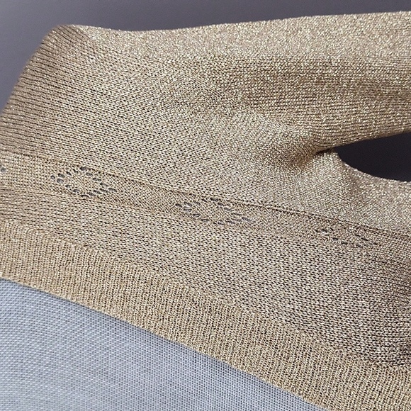 Hudson's Bay Company Vintage Gold Metallic Cardigan - Picture 11 of 12